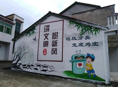 竹溪墙绘是现在流行的墙体广告