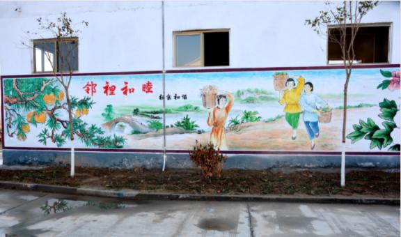 竹溪乡镇文化墙 乡风文明焕发新活力